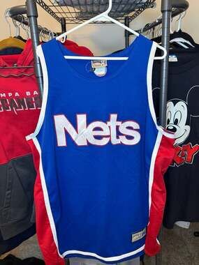 Majestic New Jersey Nets Hardwood Classics Basketball Jersey Size XL